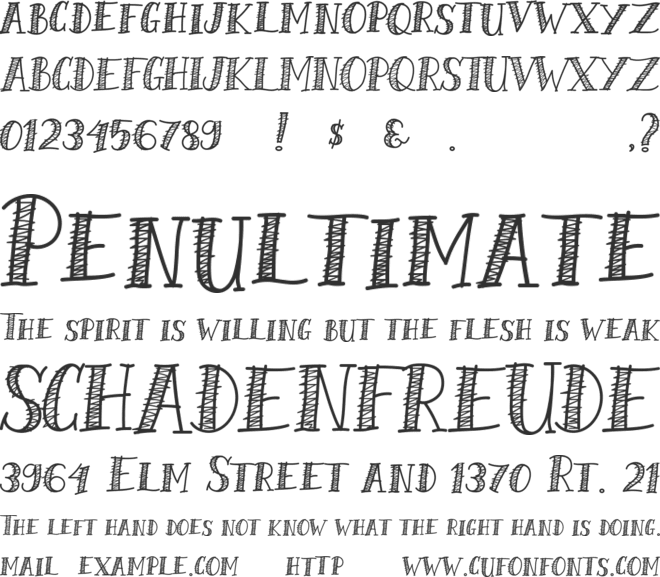 Shalmone Hunter font preview