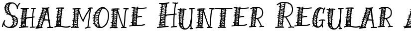 Shalmone Hunter Regular font