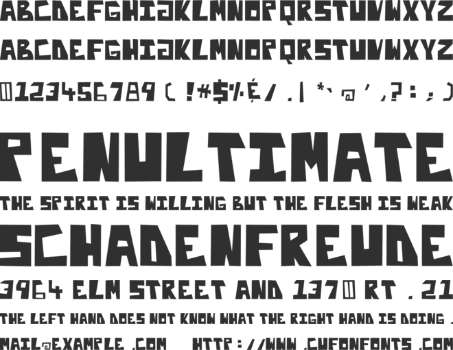 Enliteleo font preview