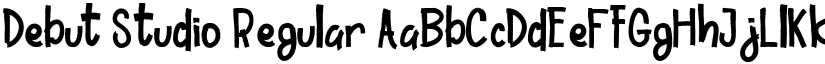 Debut Studio Regular font