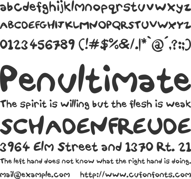Fun Smiles font preview