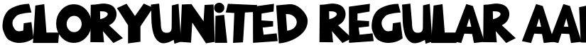 GloryUnited Regular font