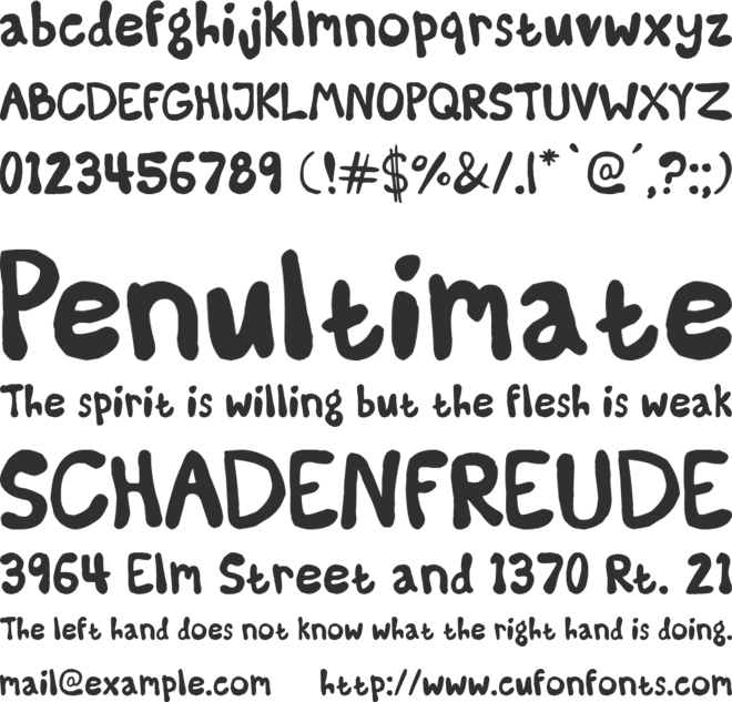 Some Kinda Madness font preview