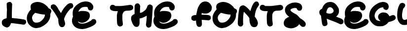 Love The Fonts Regular font