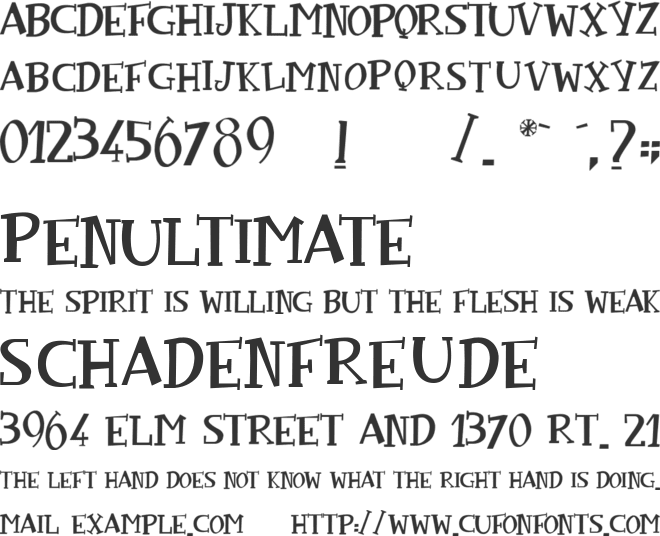 Incredible Angel font preview