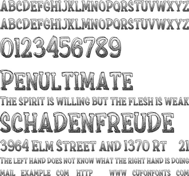 ExtraSprinkles font preview