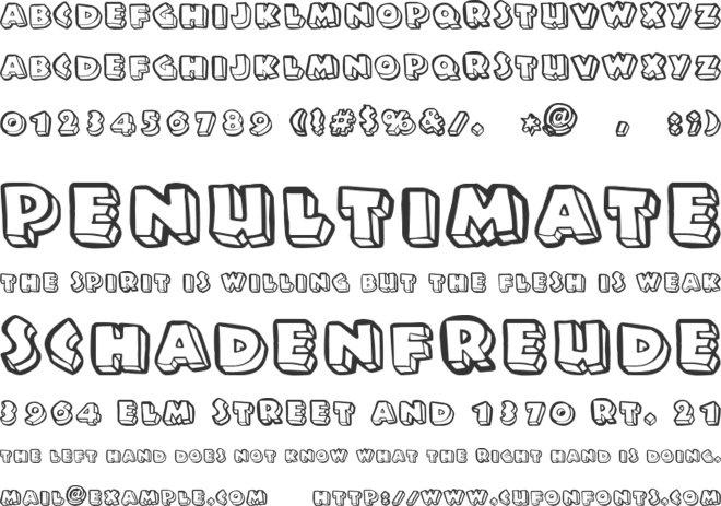TinyShack font preview