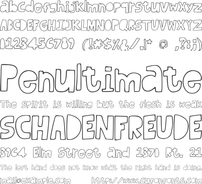 DufusDoodle font preview