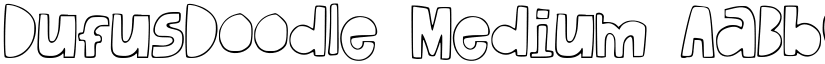 DufusDoodle Medium font