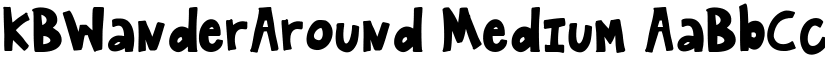 KBWanderAround Medium font