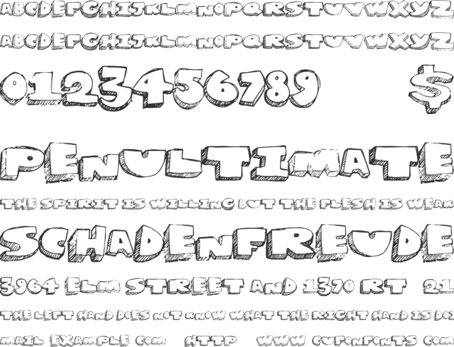 GrapeSoda font preview
