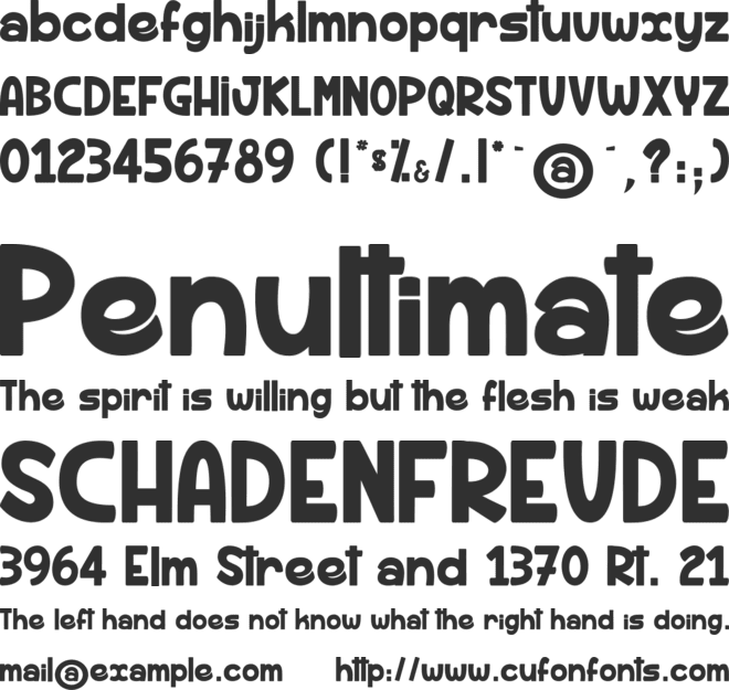 Rhum Banane_PersonalUseOnly font preview