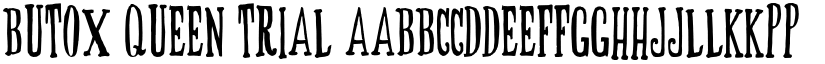 BUTOX QUEEN trial font