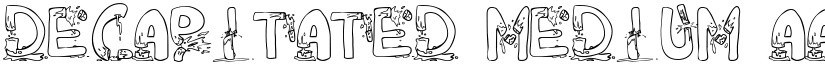 DeCAPitated Medium font