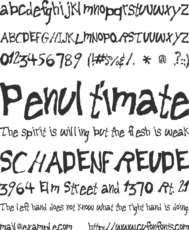 Lemonheads font preview