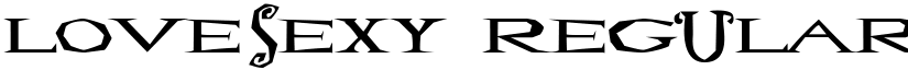 Lovesexy Regular font