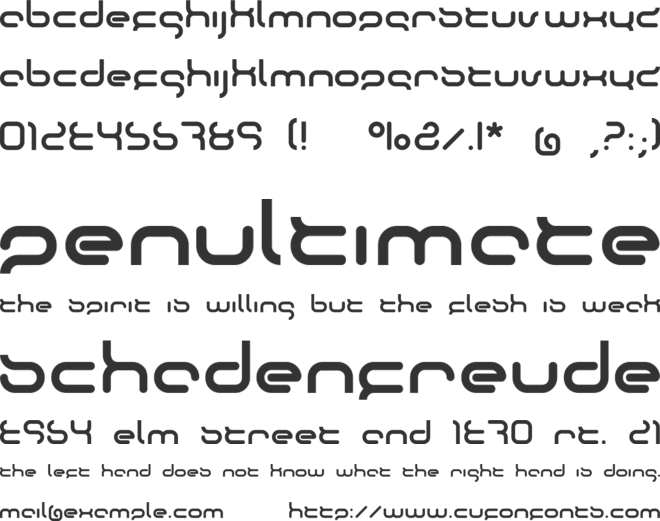 Oktober font preview