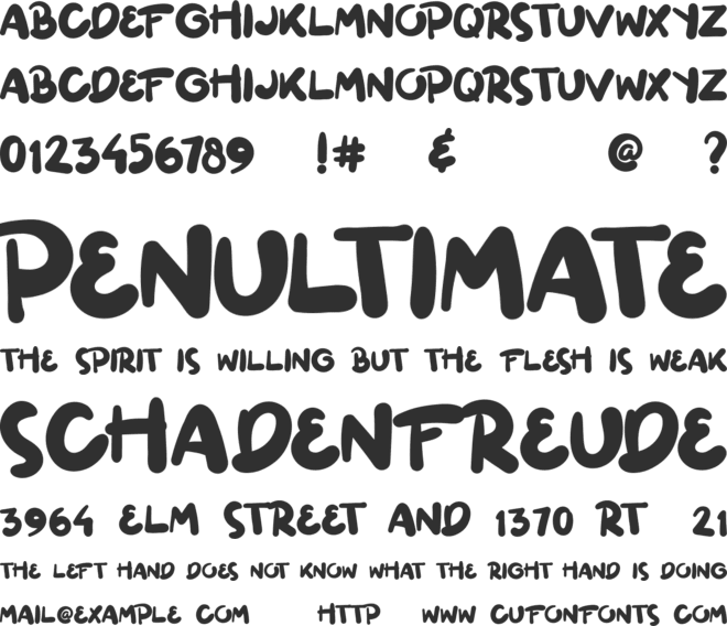 Ginuks font preview