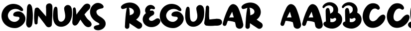 Ginuks Regular font