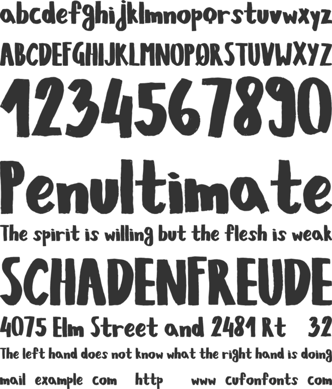 KIWANO APPLE font preview