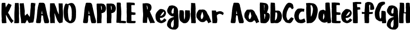 KIWANO APPLE Regular font