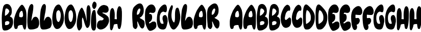 Balloonish Regular font