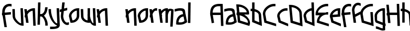 Funkytown normal font