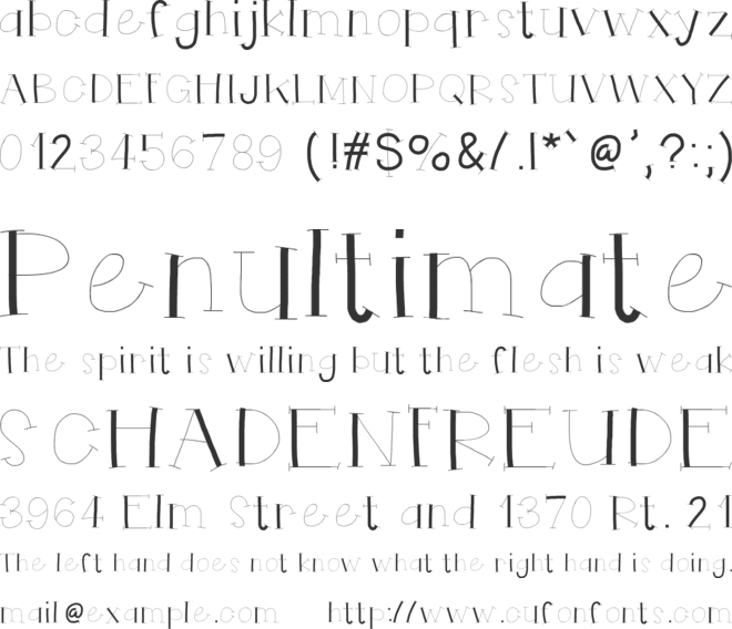 HelloRuhdonkulous font preview