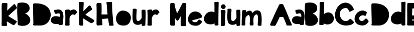 KBDarkHour Medium font