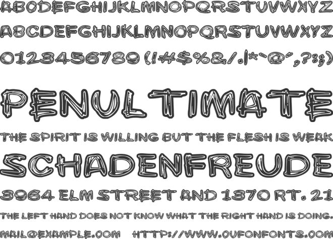 Burgerbuzz font preview