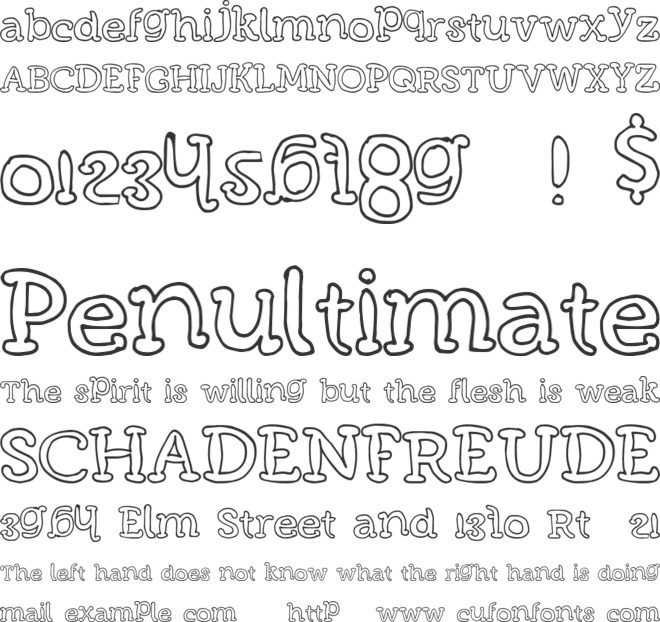 FunMeatsDT font preview