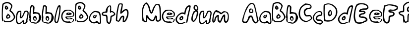 BubbleBath Medium font