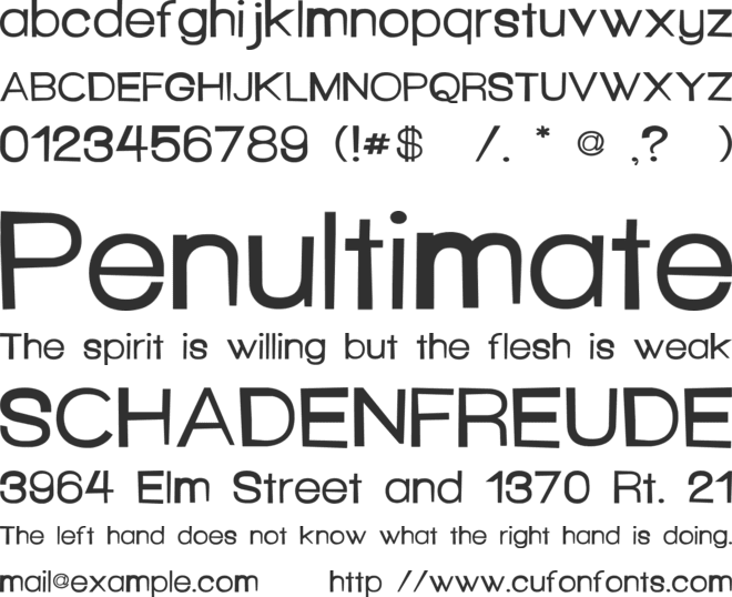 Hello Seattle font preview