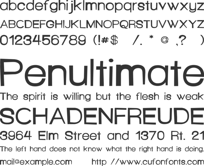 Hello Seattle font preview