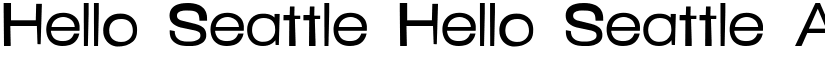 Hello Seattle Hello Seattle font