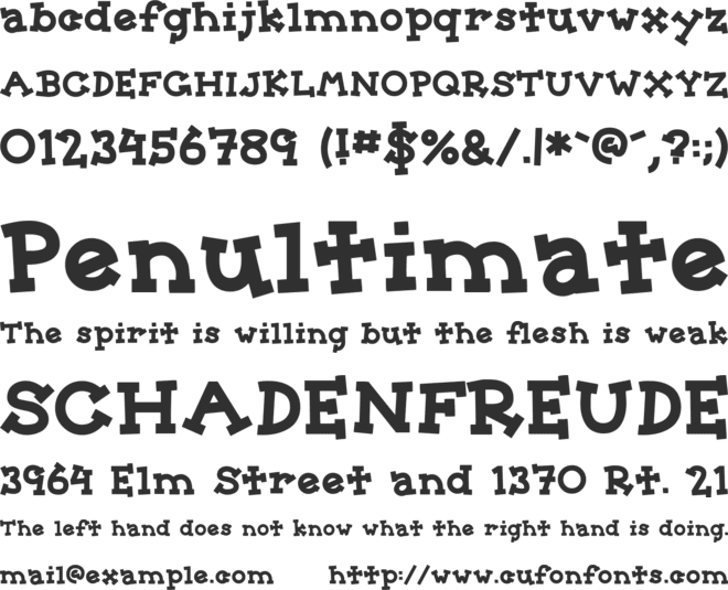 Sorority font preview