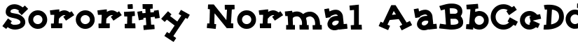Sorority Normal font