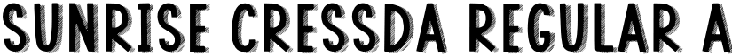 SUNRISE CRESSDA Regular font