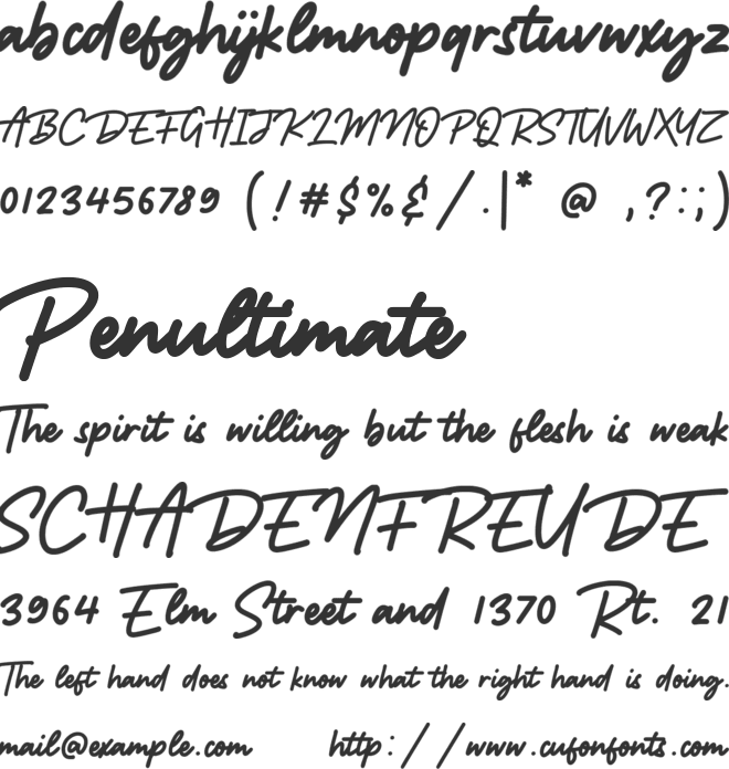 Rattman font preview