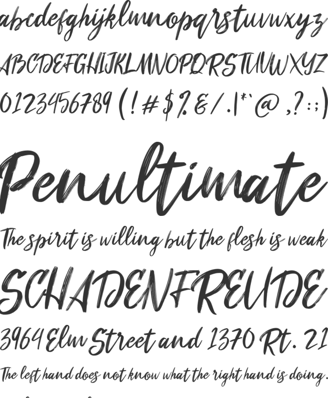 Scarletty font preview