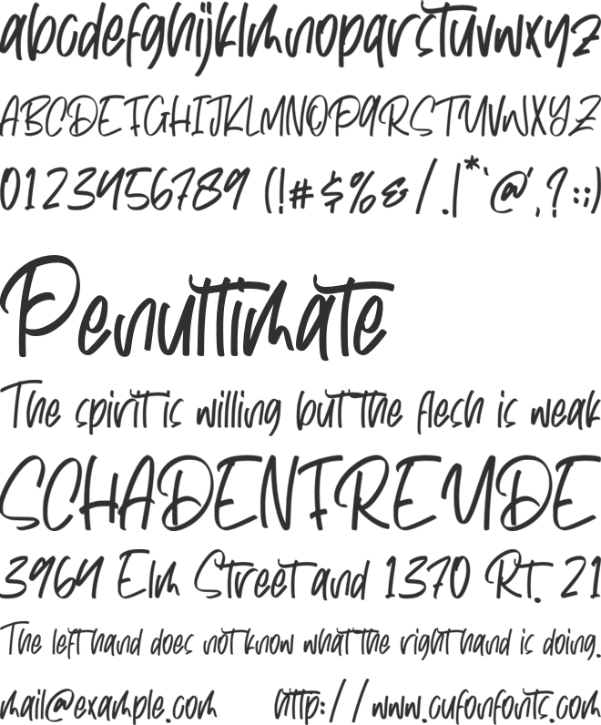 Summer Vacation Free Personal font preview