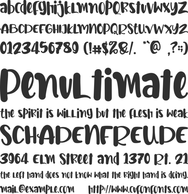 Welcome Summer font preview