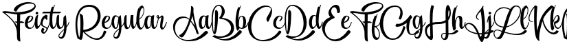 Feisty Regular font