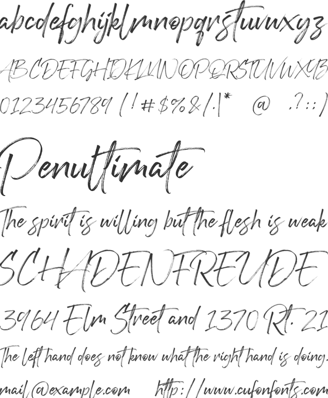 Carliman font preview