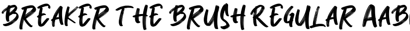 Breaker The Brush Regular font