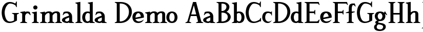 Grimalda Demo font