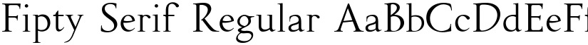 Fipty Serif Regular font
