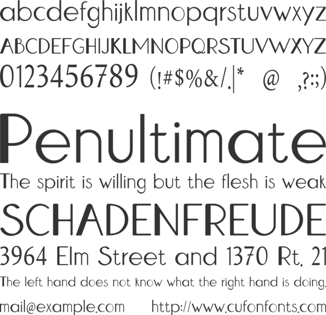 Izumi Hana font preview