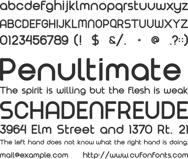 Verno font preview