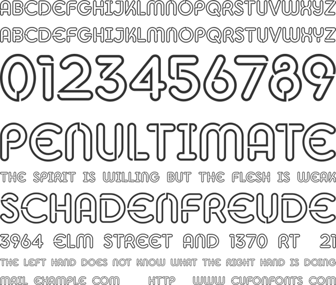 Oleto font preview